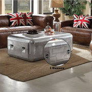 Brancaster - 19" Coffee Table - Aluminum - R&R Furniture Gallery (Fountain Valley, CA)