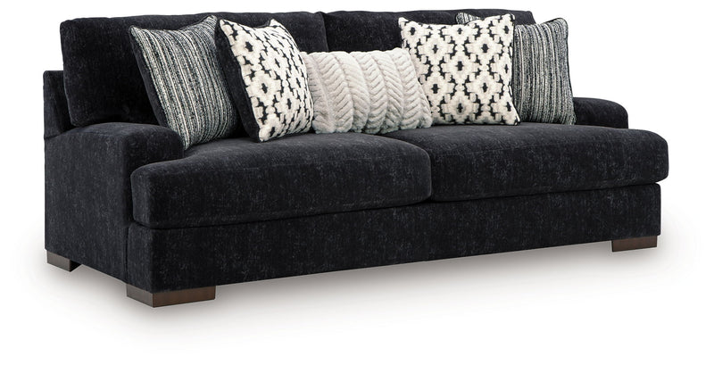 Whitmore Manor - Sofa - Black Pearl - R&R Furniture Gallery (Fountain Valley, CA)