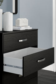 Finch - Five Drawer Chest - 46" Height - Black - R&R Furniture Gallery (Fountain Valley, CA)