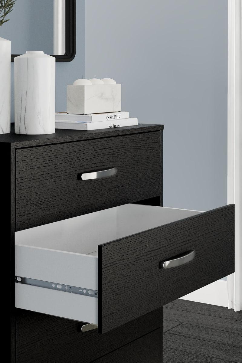 Finch - Five Drawer Chest - 46" Height - Black - R&R Furniture Gallery (Fountain Valley, CA)