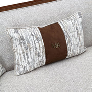 Houston - Sofa - Pebble / Walnut - R&R Furniture Gallery (Fountain Valley, CA)