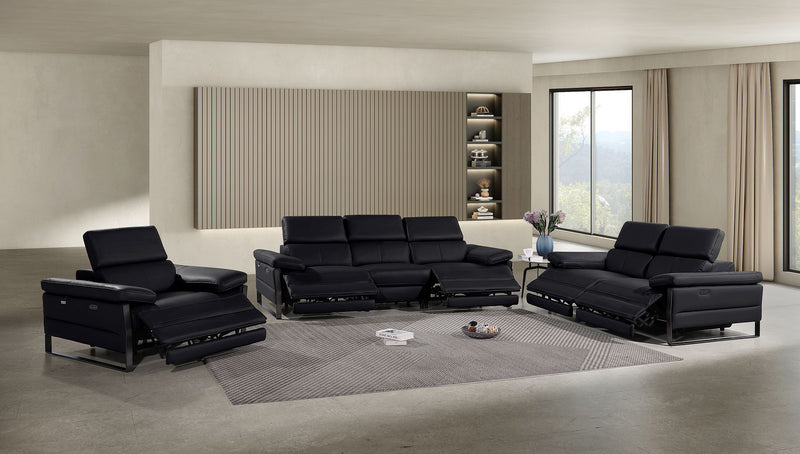 1246 - Modular Power Dual Reclining Sofa, Loveseat, And Chair Set With Power Headrests