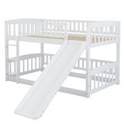Low Bunk Bed With Slide, Fence And Ladder - R&R Furniture Gallery (Fountain Valley, CA)