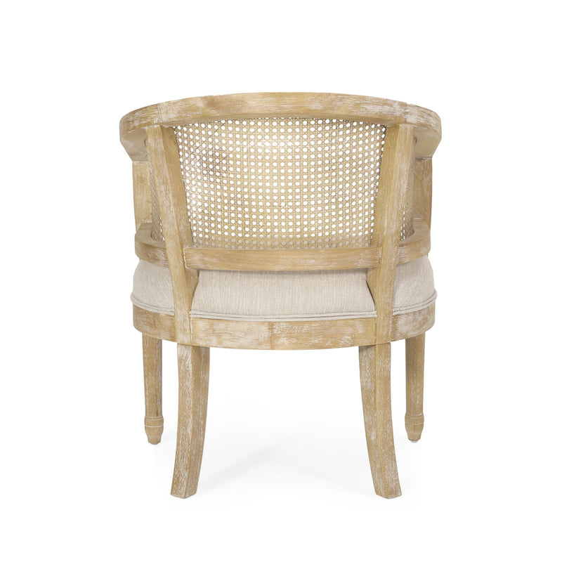 Curved Backrest Accent Chair - R&R Furniture Gallery (Fountain Valley, CA)