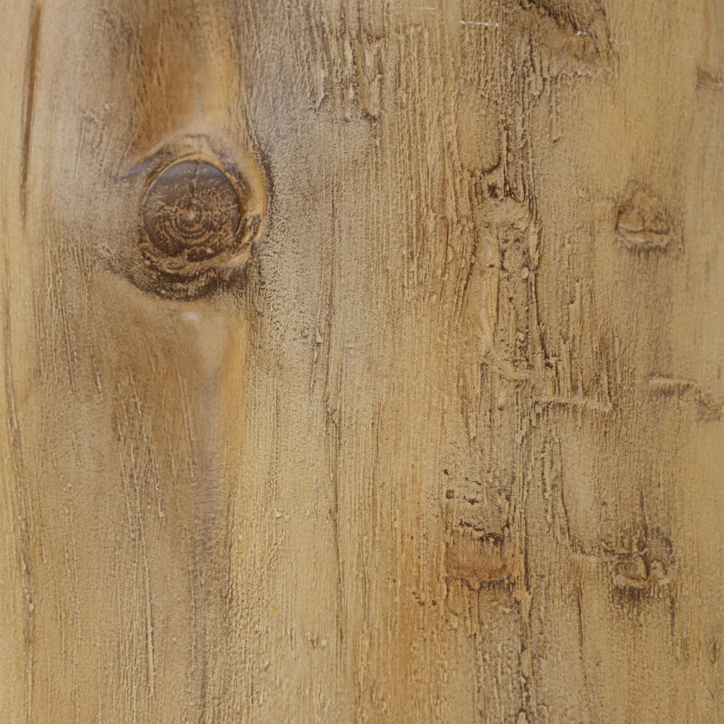 Hand Painted Wood Stump Style Outdoor Side Table - Light Brown - R&R Furniture Gallery (Fountain Valley, CA)