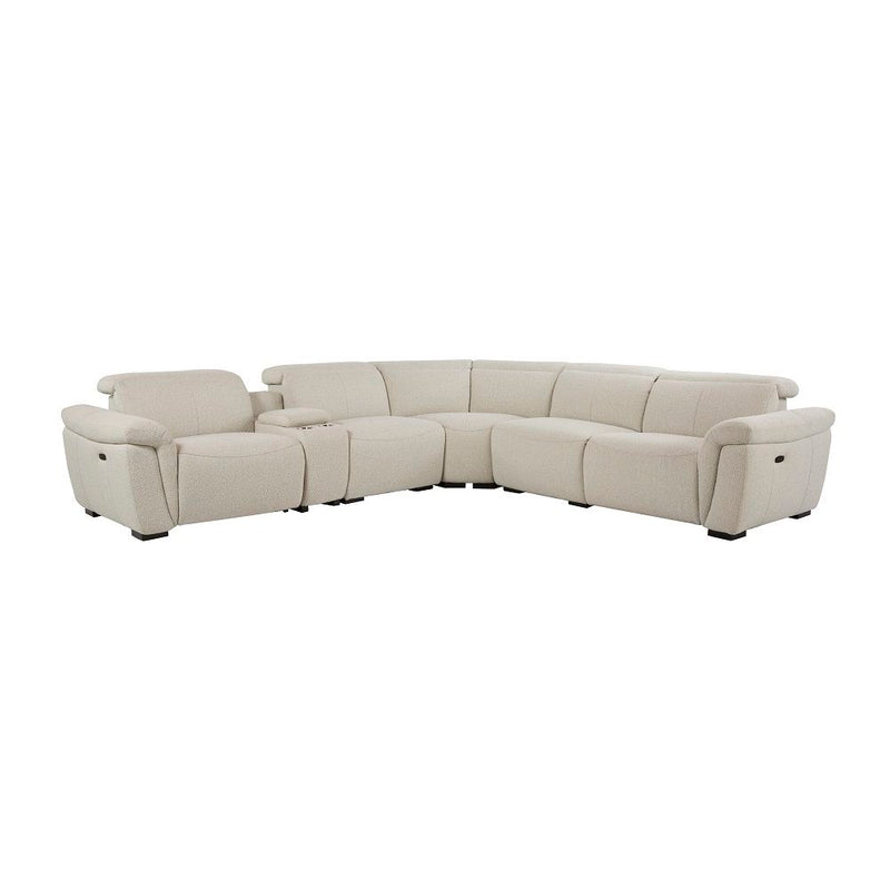 Dayana - Power Motion Sectional Sofa - Beige Boucle - R&R Furniture Gallery (Fountain Valley, CA)