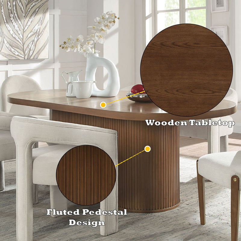 Gamarya - Dining Table - Dark Oak - R&R Furniture Gallery (Fountain Valley, CA)