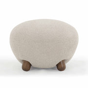 Pucker - Boucle Ottoman - Warm Gray - R&R Furniture Gallery (Fountain Valley, CA)