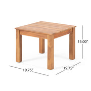 Halcyon - Outdoor Side Table With Slat Design - R&R Furniture Gallery (Fountain Valley, CA)