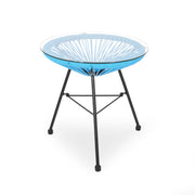 Nusa - Modern Rattan Side Table With Tempered Glass Top - R&R Furniture Gallery (Fountain Valley, CA)