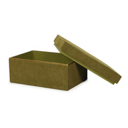 Pisa - Vegan Suede Contract-Grade Storage Box - Green - R&R Furniture Gallery (Fountain Valley, CA)