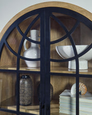 Gwenwich - Accent Cabinet - Natural / Black - R&R Furniture Gallery (Fountain Valley, CA)