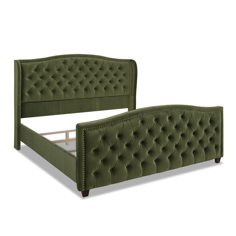 Marcella - Upholstered Shelter Headboard Bed Set - R&R Furniture Gallery (Fountain Valley, CA)