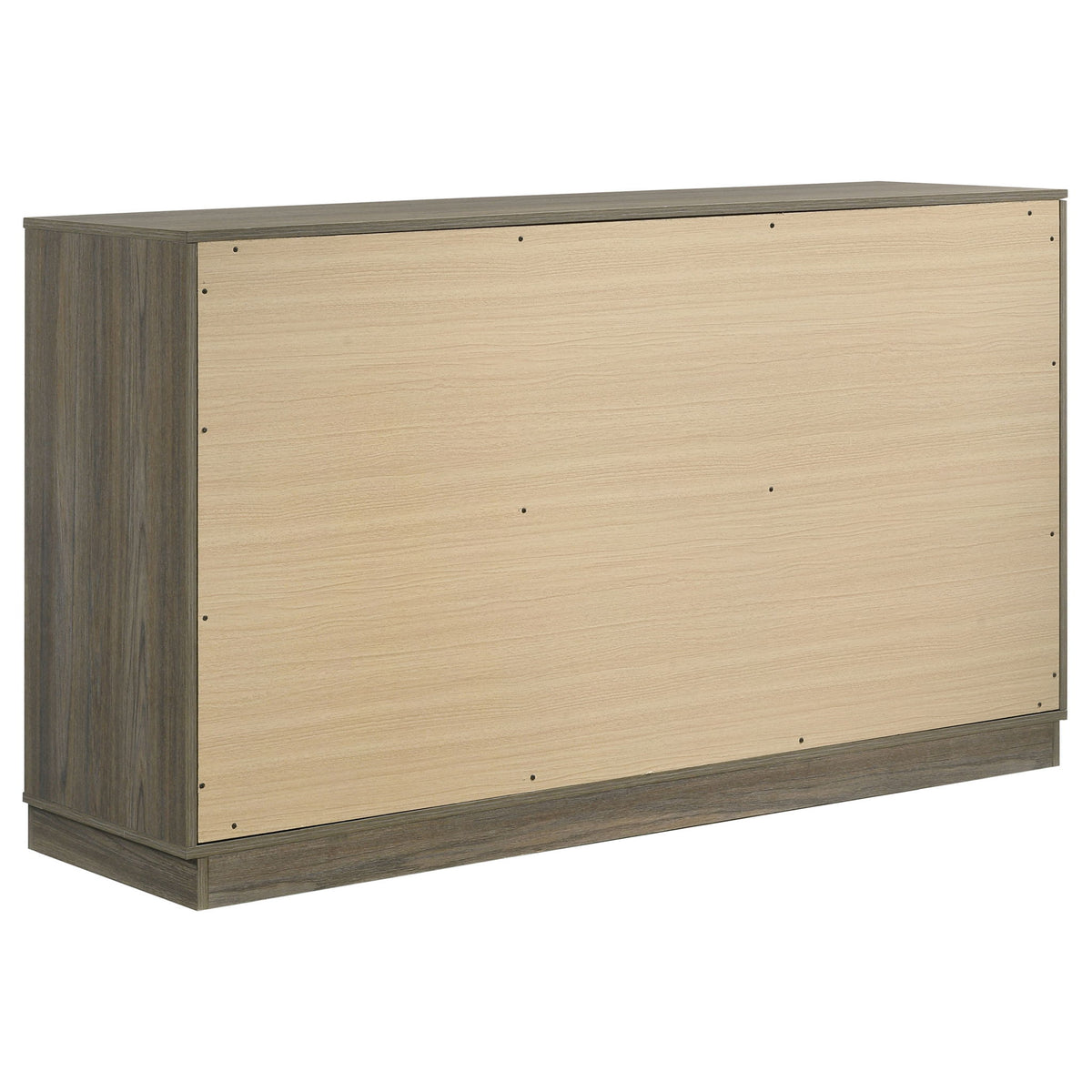 4 Piece Queen Bedroom Set With Built In Storage And Mirror - Oak