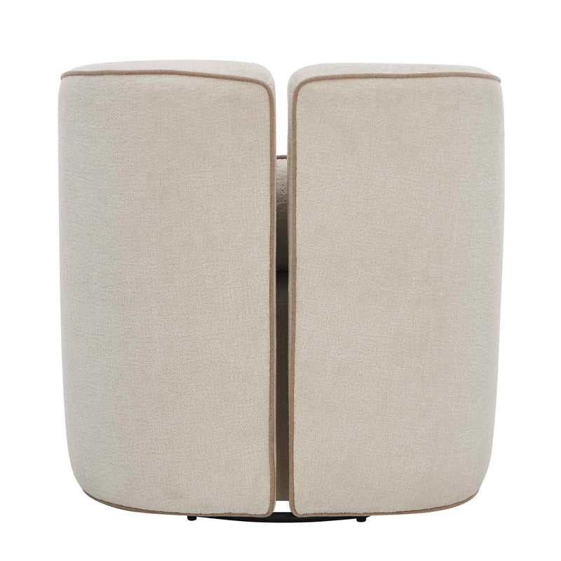 Vega - Ecru Swivel Chair - White