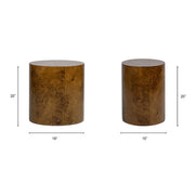 Nebula - Accent Oval Pillar Side Table - R&R Furniture Gallery (Fountain Valley, CA)