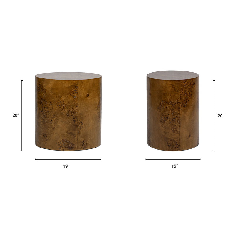 Nebula - Accent Oval Pillar Side Table - R&R Furniture Gallery (Fountain Valley, CA)