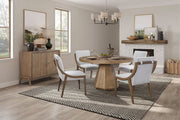 Elegant Round Dining Table - R&R Furniture Gallery (Fountain Valley, CA)