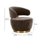 Austin - Recycled Fabric Swivel Chair - R&R Furniture Gallery (Fountain Valley, CA)