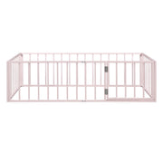 Metal Floor Bed Frame With Fence And Door - R&R Furniture Gallery (Fountain Valley, CA)
