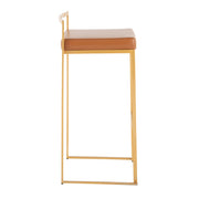 Lumi Source Fuji contemporary glam barstool with quality construction, featuring sleek design and comfortable seating.