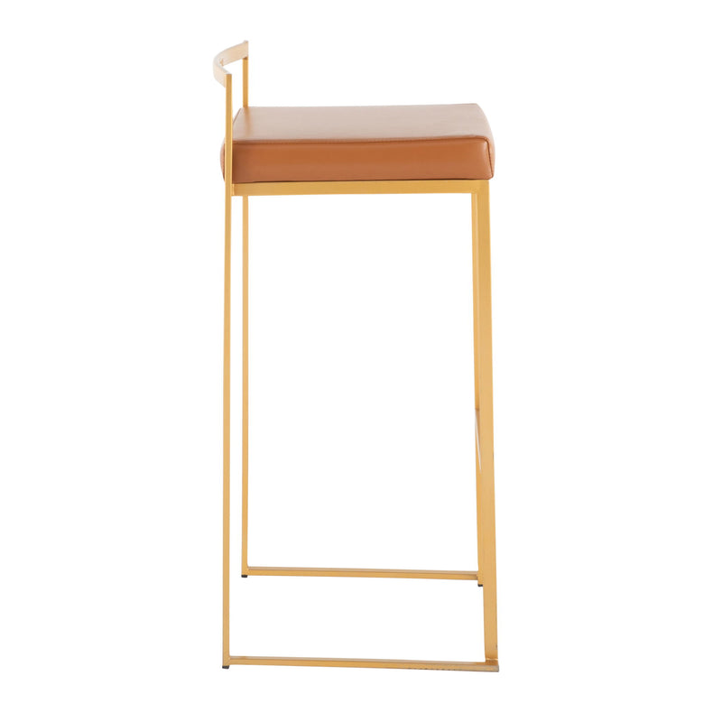 Lumi Source Fuji contemporary glam barstool with quality construction, featuring sleek design and comfortable seating.
