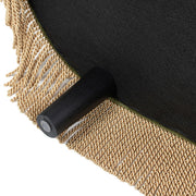 Melinda - Oval Tufted Bullion Fringe Storage Bench - R&R Furniture Gallery (Fountain Valley, CA)