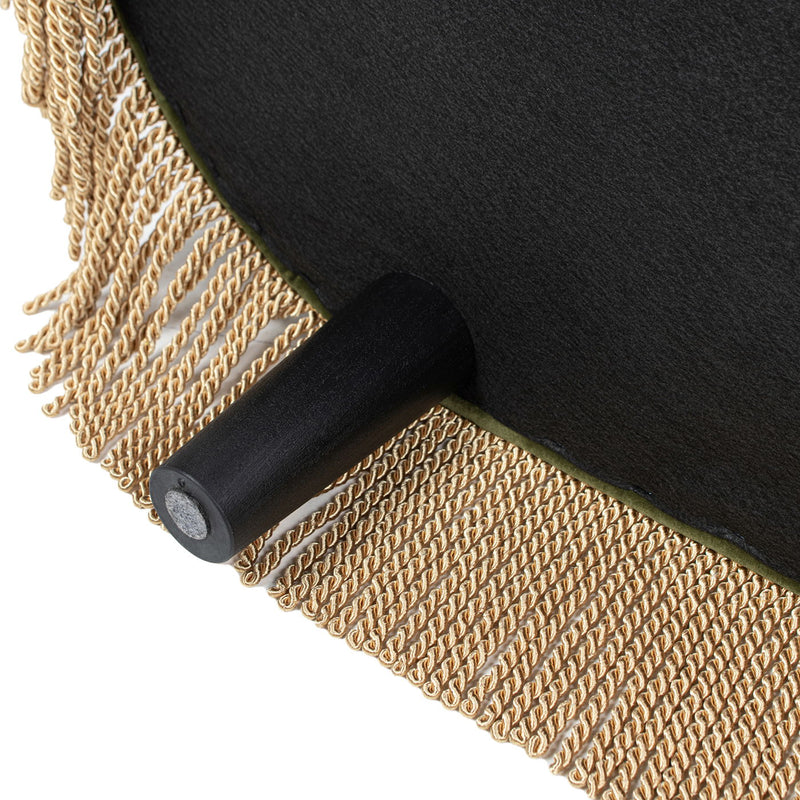 Melinda - Oval Tufted Bullion Fringe Storage Bench - R&R Furniture Gallery (Fountain Valley, CA)
