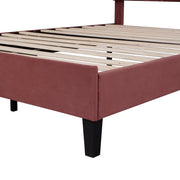 Upholstered Platform Bed With Flower Pattern Headboard - R&R Furniture Gallery (Fountain Valley, CA)