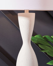 Davinford - Poly Table Lamp - White - R&R Furniture Gallery (Fountain Valley, CA)