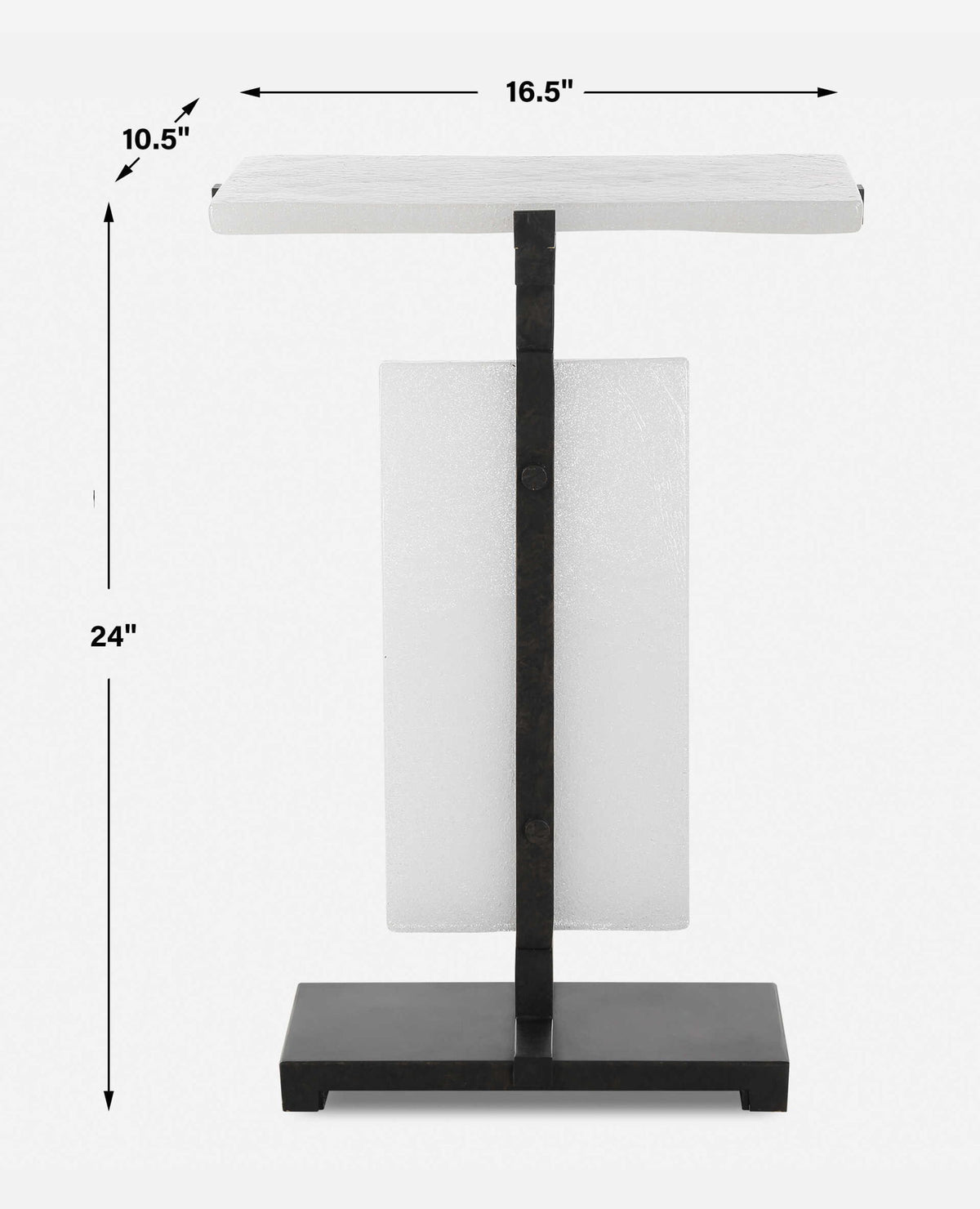 Elements Bubble - Glass Accent Table