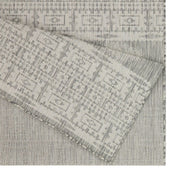Sunshine - 5'3" X 7'3" Indoor, Outdoor Area Rug Polypropylene - Silver - R&R Furniture Gallery (Fountain Valley, CA)