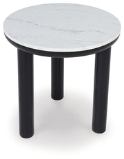 Xandrum - Occasional Table Set (Set of 3) - Black / White - R&R Furniture Gallery (Fountain Valley, CA)