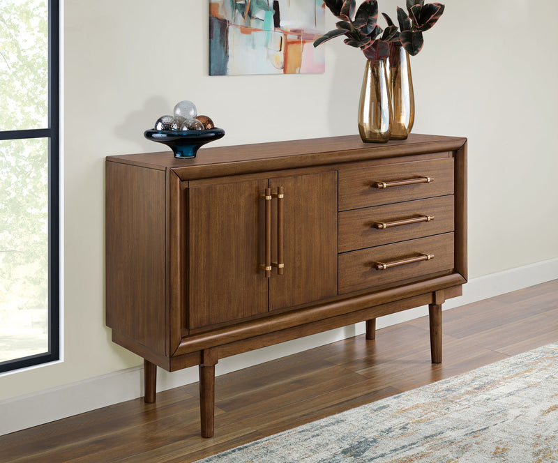 Lyncott - Dining Room Server - Brown - R&R Furniture Gallery (Fountain Valley, CA)