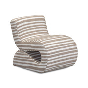 Senna - Jacquard Organic Stripes Accent Chair - Taupe - R&R Furniture Gallery (Fountain Valley, CA)