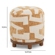 Bisou - Jacquard Ottoman - R&R Furniture Gallery (Fountain Valley, CA)