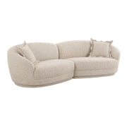 Marion - Textured Boucle Sectional - Two-Tone - R&R Furniture Gallery (Fountain Valley, CA)