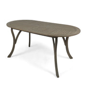 Outdoor Table With Smooth Lines, Slat Top - R&R Furniture Gallery (Fountain Valley, CA)