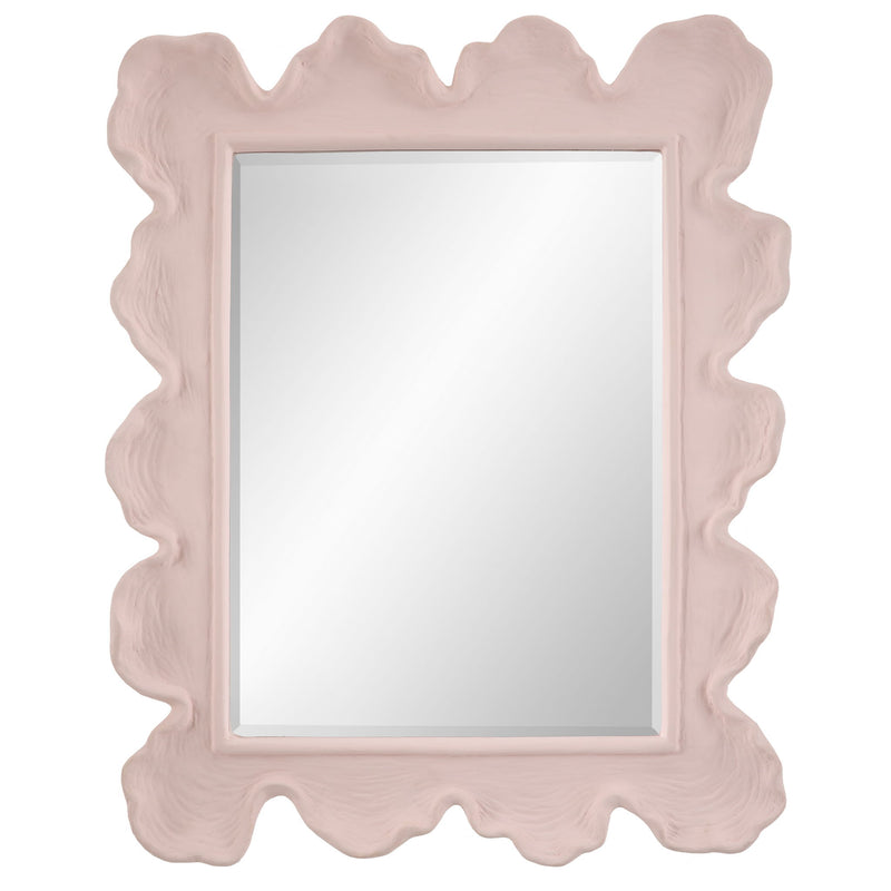 Uttermost sea coral wall mirror with a decorative coral-inspired frame, perfect for coastal or ocean-themed interior decor.