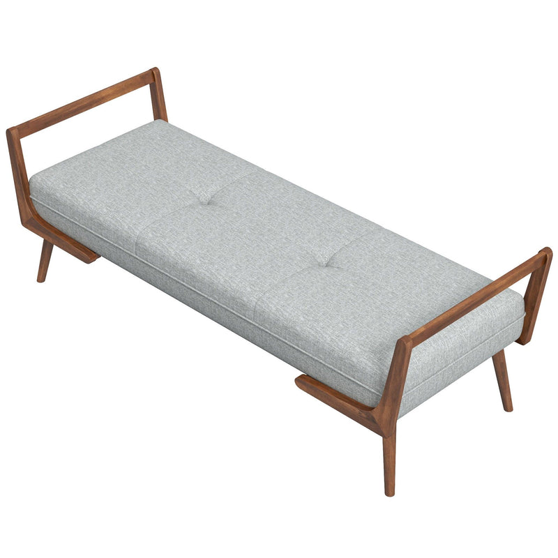 Cora - Bench - Gray - R&R Furniture Gallery (Fountain Valley, CA)