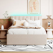 Upholstered Platform Bed With Trundle - R&R Furniture Gallery (Fountain Valley, CA)