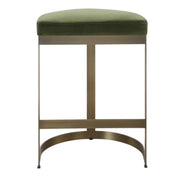Uttermost Ivanna counter stool with wooden seat and metal frame, 24-27 inch height for kitchen or bar seating.