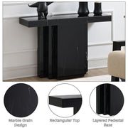 Drisana - Console Table - Black Mirrored - R&R Furniture Gallery (Fountain Valley, CA)