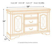 Realyn - Dining Room Server - Chipped White - R&R Furniture Gallery (Fountain Valley, CA)
