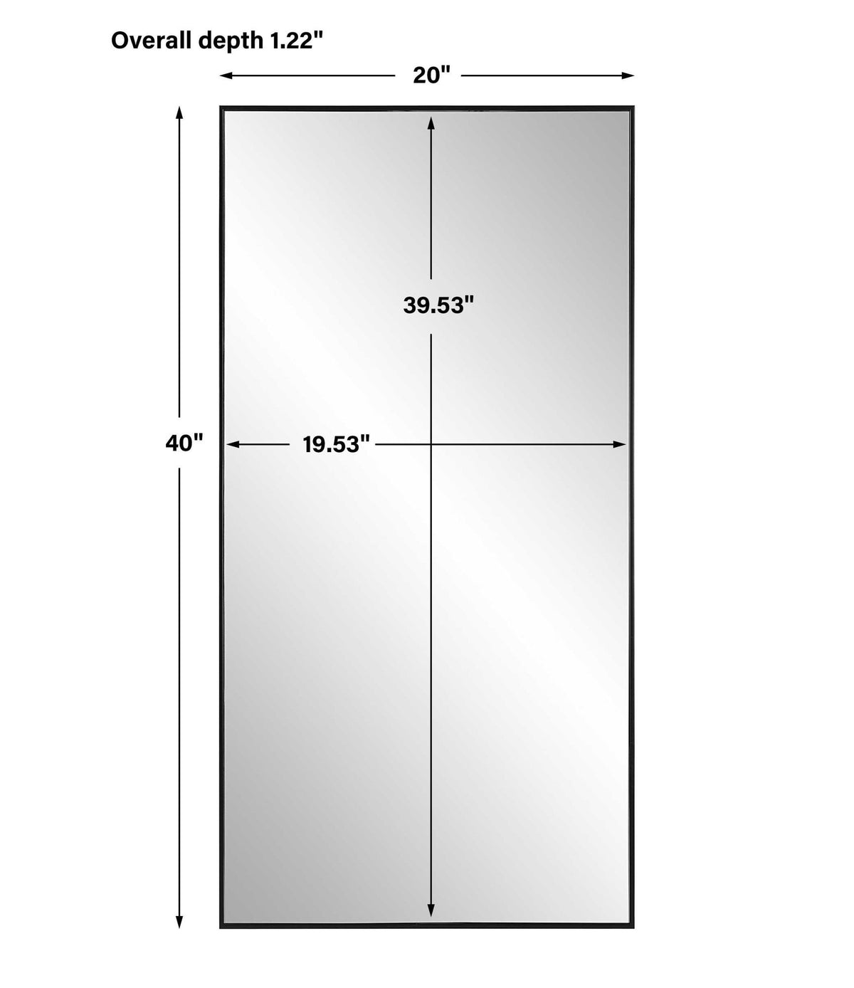 Wall Mirror - Black Frame