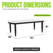 Outdoor Elegance Table, Rounded Corners - R&R Furniture Gallery (Fountain Valley, CA)
