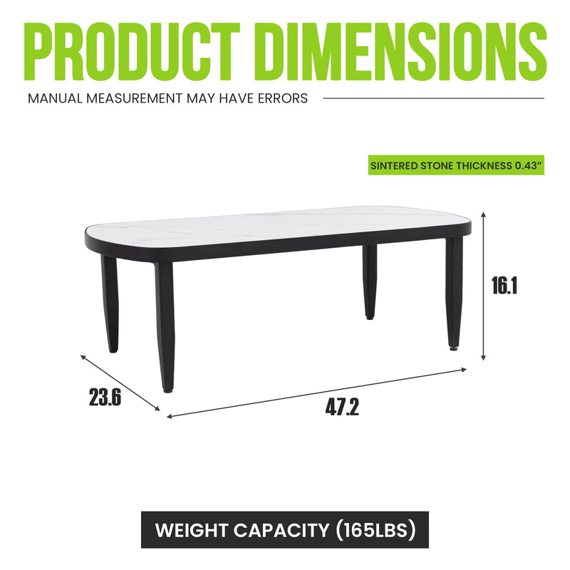 Outdoor Elegance Table, Rounded Corners - R&R Furniture Gallery (Fountain Valley, CA)