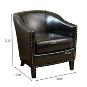 Enigmatica - Upholstered Club Chair With Nailhead Trim - R&R Furniture Gallery (Fountain Valley, CA)