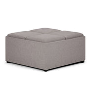 Avalon - Square Coffee Table, Storage Ottoman - R&R Furniture Gallery (Fountain Valley, CA)