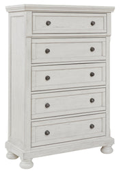 Robbinsdale - Five Drawer Chest - Antique White - R&R Furniture Gallery (Fountain Valley, CA)